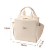 Insulated Lunch Bag - Durable Corduroy Lunch Box, 10.2 x 9.8 x 7.3 Inches, Perfect for School and Picnics