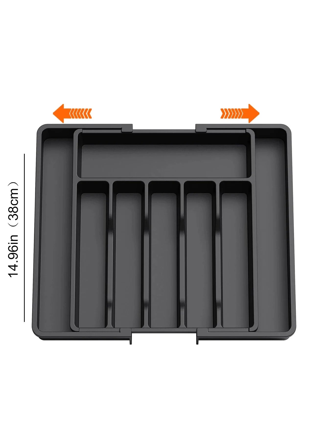 Kitchen drawer organizer – Expandable plastic – Adjustable dividers – Ideal for utensils and home organization