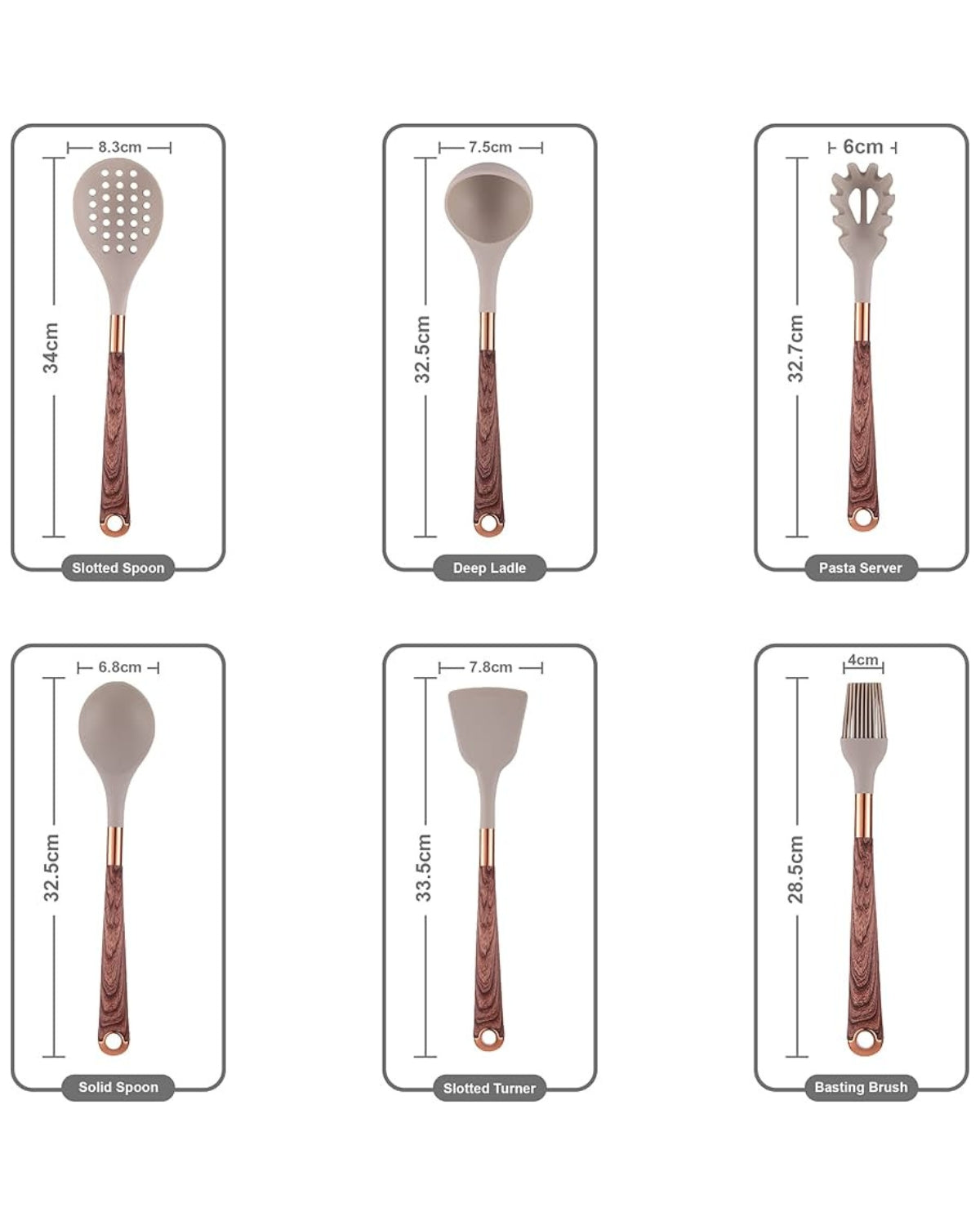 Kitchen utensil set – 11-piece silicone cooking utensils – Heat-resistant and non-stick