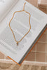 18K Gold Plated Engravings Of Mine Necklace Clear