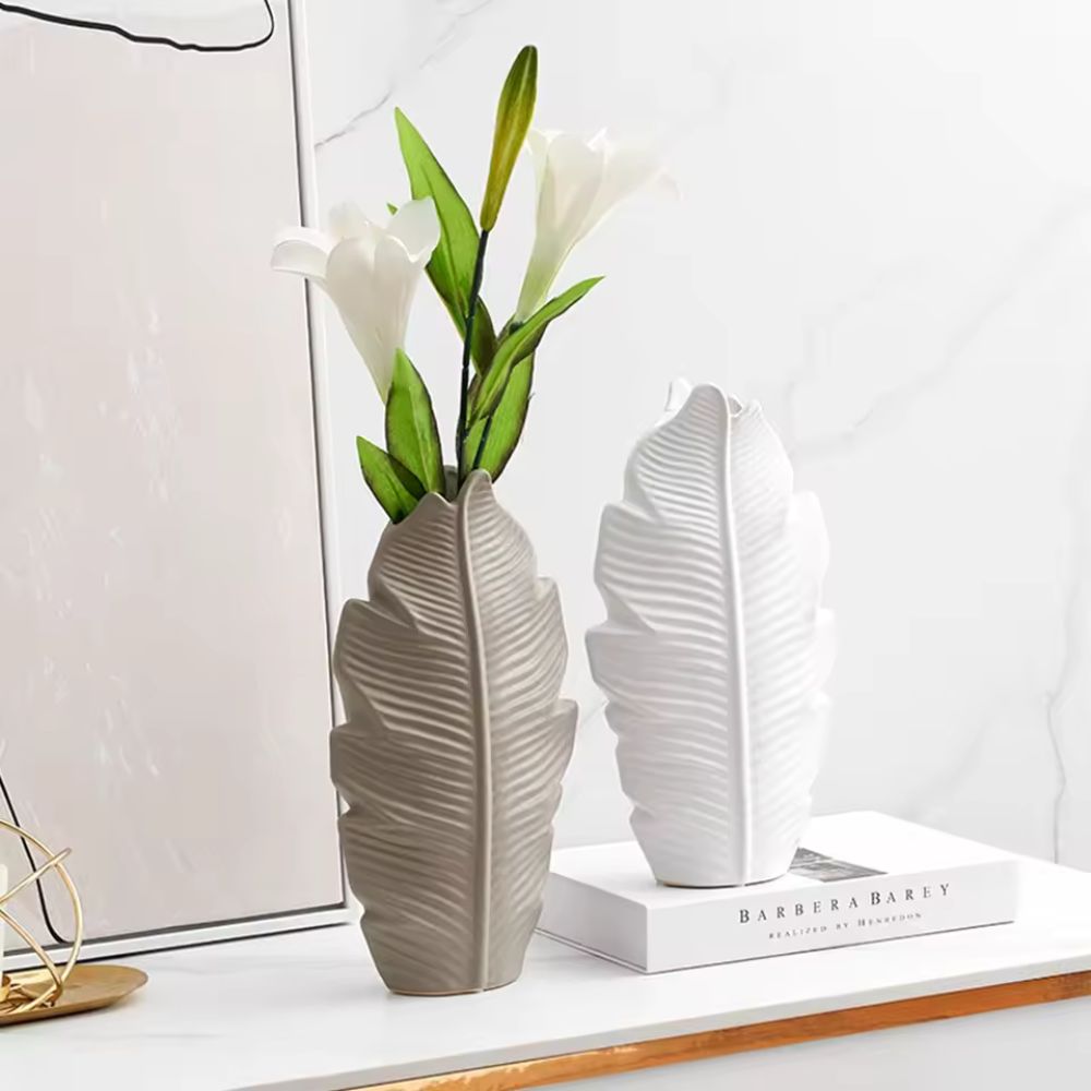 Leafline Ceramic Vase