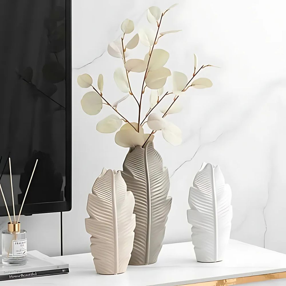 Leafline Ceramic Vase