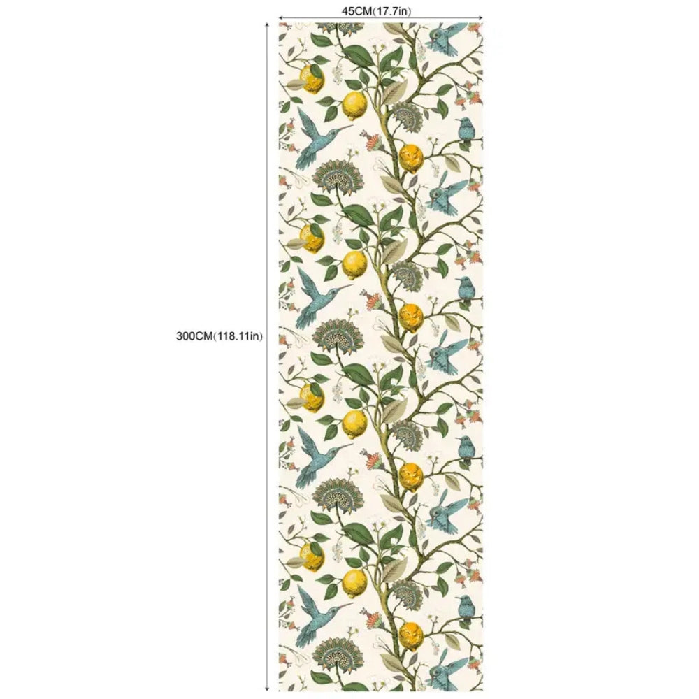 Lemon Bluebird PVC Adhesive Wallpaper
