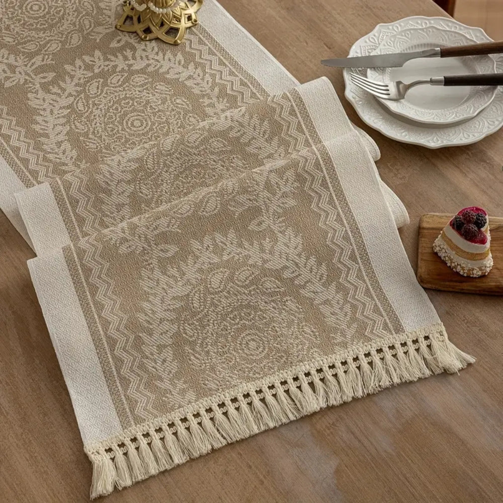 Leona Luxury Linen Table Runner