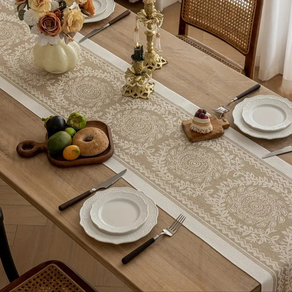 Leona Luxury Linen Table Runner