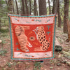 Leopard Woven Microfiber Throw Blanket, Soft Tassel Design, 51 x 63, Versatile Sofa Throw, Machine Washable