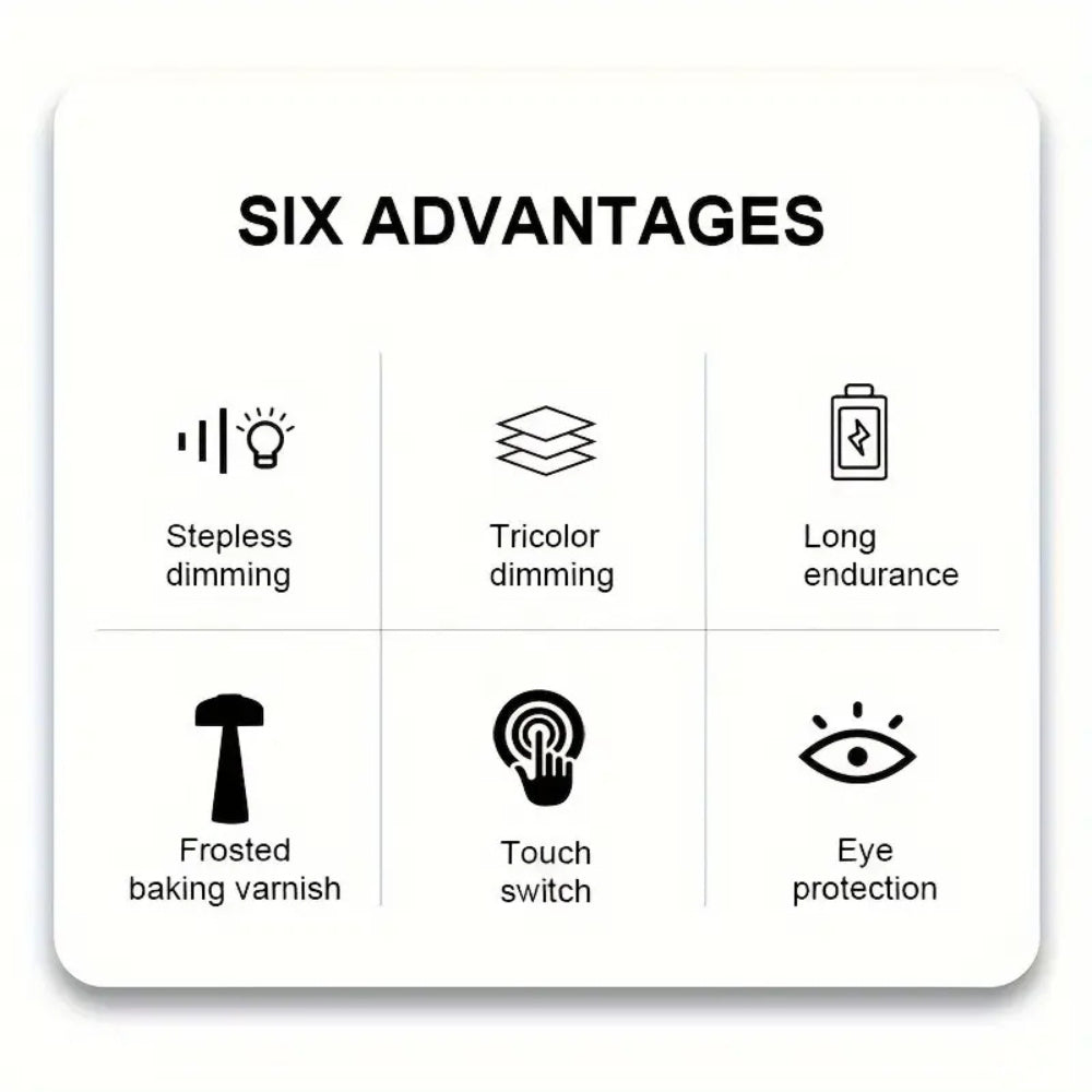 Luna Glow Frosted Table Light