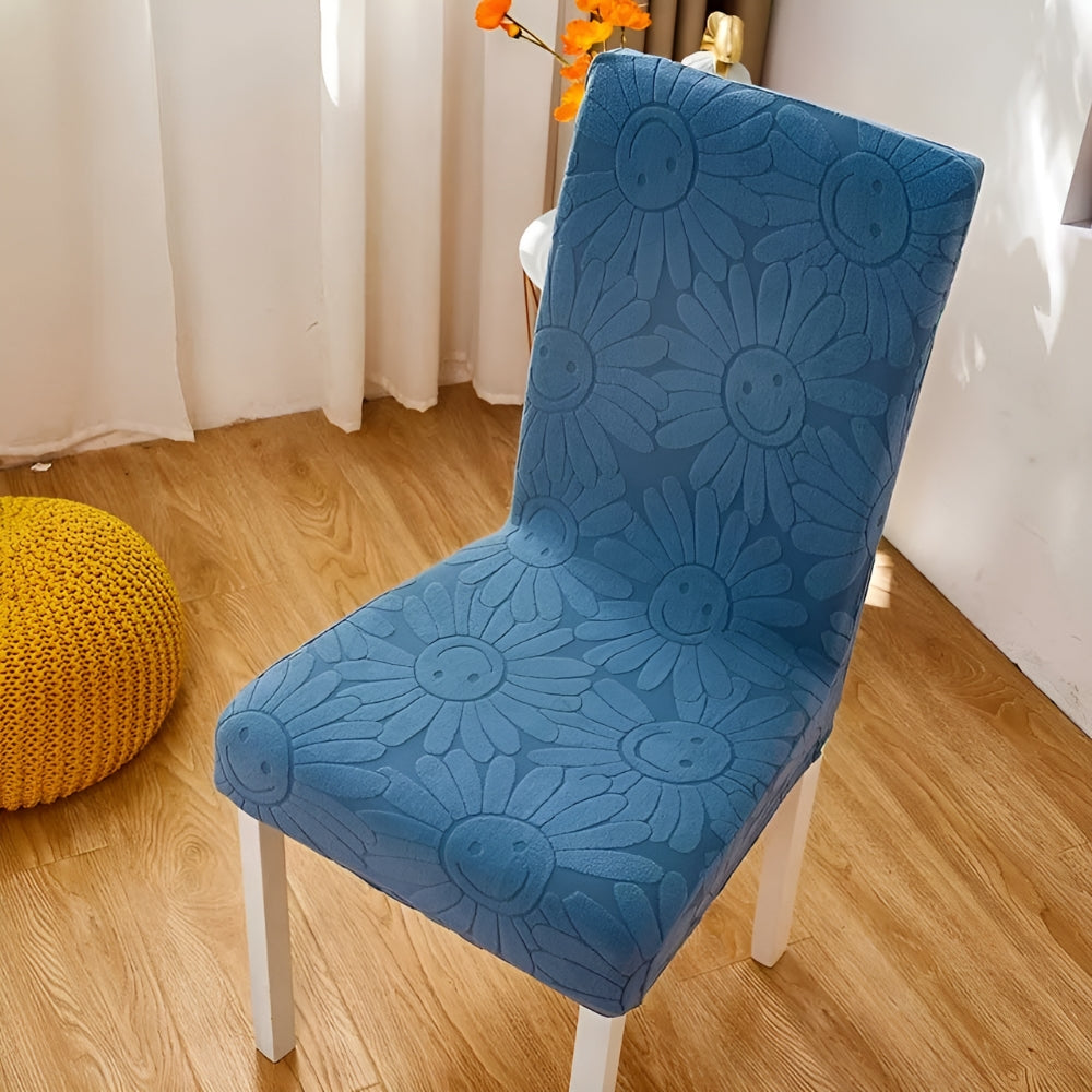 Fleur Smiley Flower Stretch Chair Cover