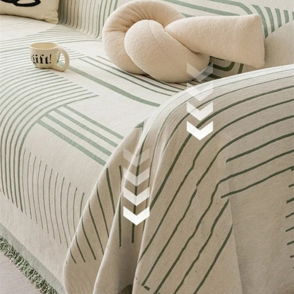 Luxurious Snowflake Chenille Sofa Cover