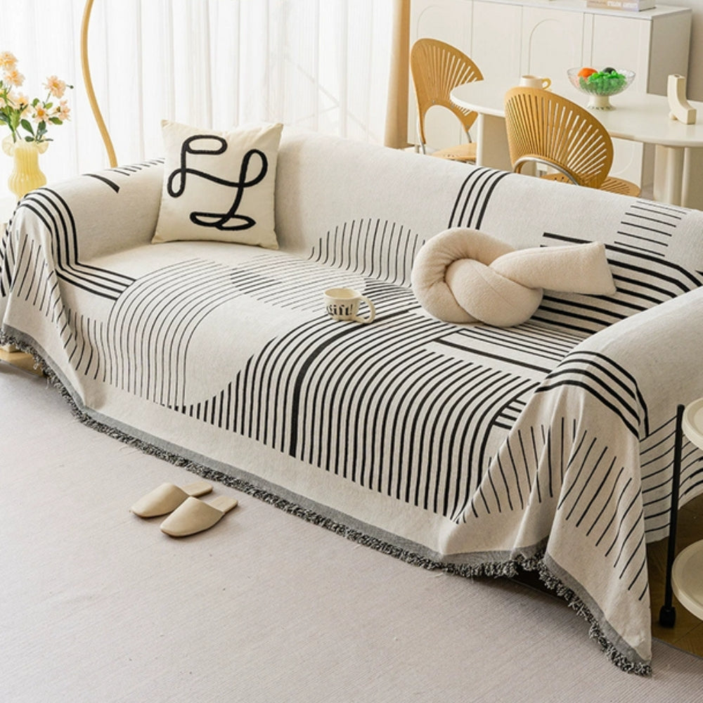 Luxurious Snowflake Chenille Sofa Cover