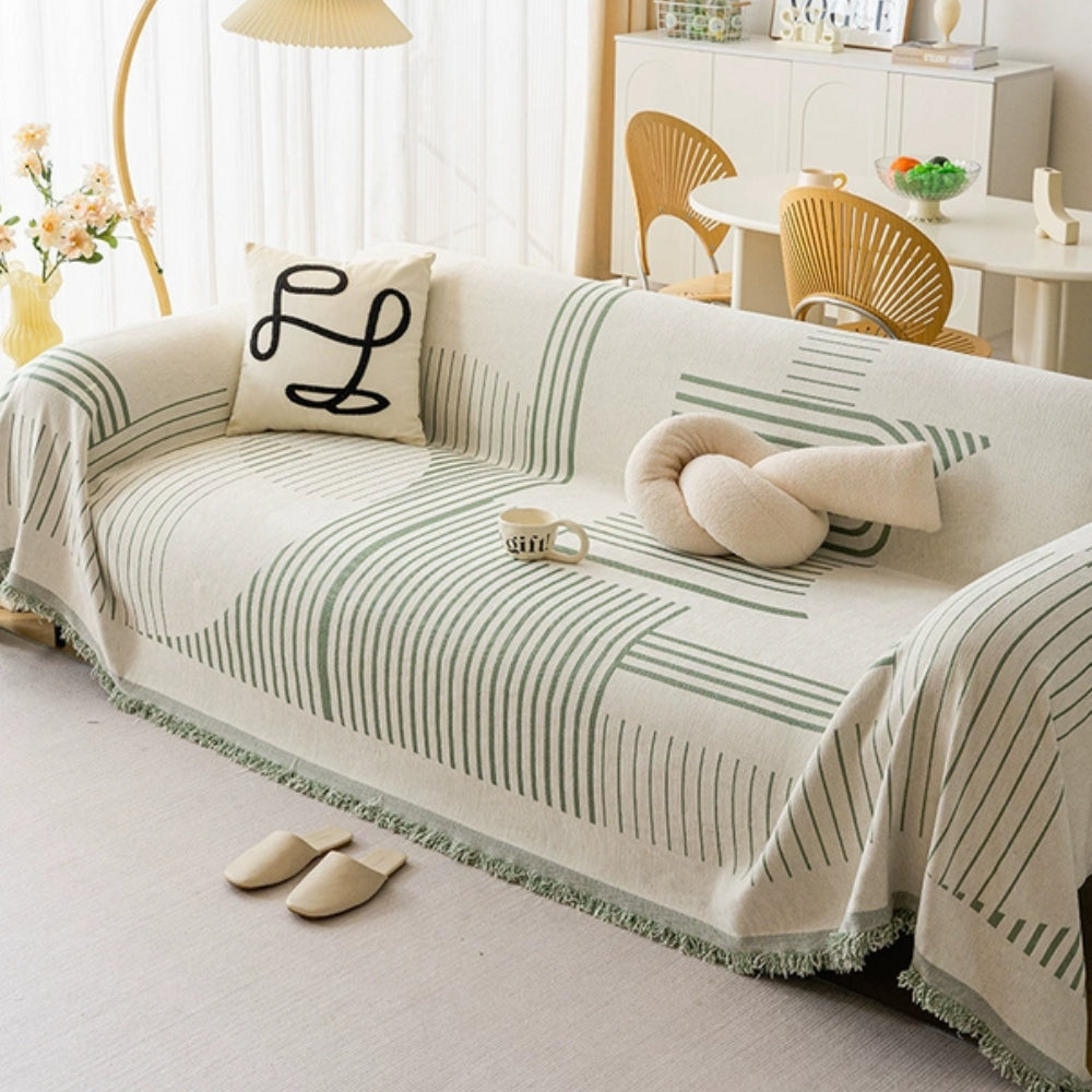 Luxurious Snowflake Chenille Sofa Cover