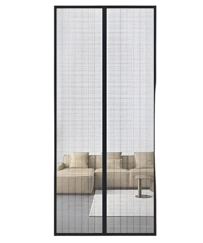 Magnetic door curtain – Insect protection – Durable mesh – Easy installation for home use