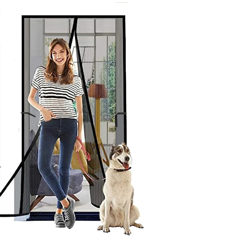 Magnetic door curtain – Insect protection – Durable mesh – Easy installation for home use