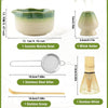 Matcha Whisk Set – Ceramic Bowl with Spout – 5-Piece Japanese Tea Ceremony Kit