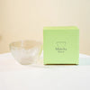 Matcha glass bowl – Pink, blue and black design – Ideal for tea ceremonies