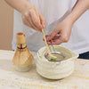 Matcha tea set – Spotted green ceramic – Complete 5-piece matcha set – Ideal gift for tea lovers