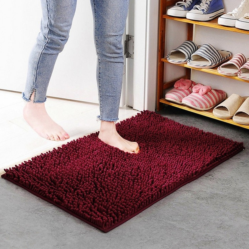 Mavi Soft Chenille Bath Mat