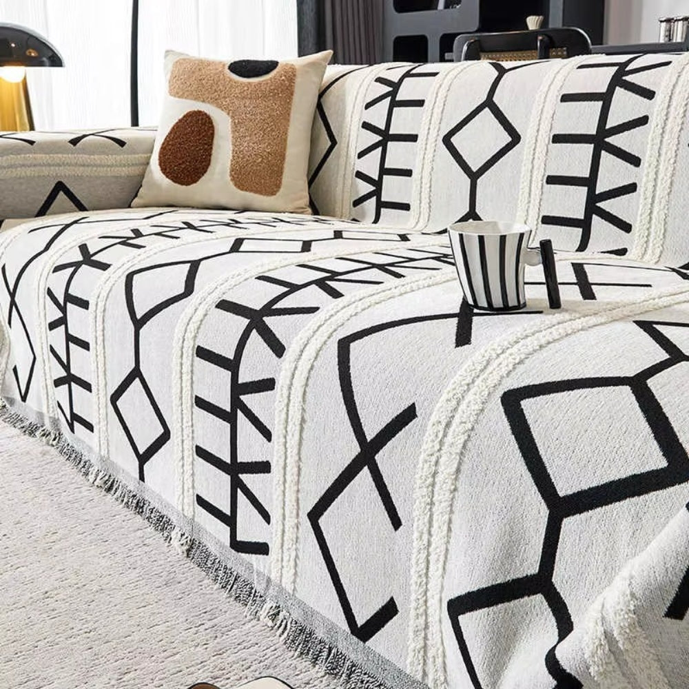 Maze Four-Season Chenille Sofa Cover
