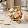 Metal coffee pod holder basket – Stylish wire design – Cozy countertop accent – 7.5 x 5.5 in