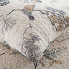 Microfiber coverlet set – Elegant floral design – Breathable – Year-round comfort bedding