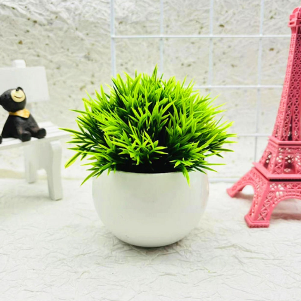 Minimalist Artificial Boxwood Bonsai Pot Decor