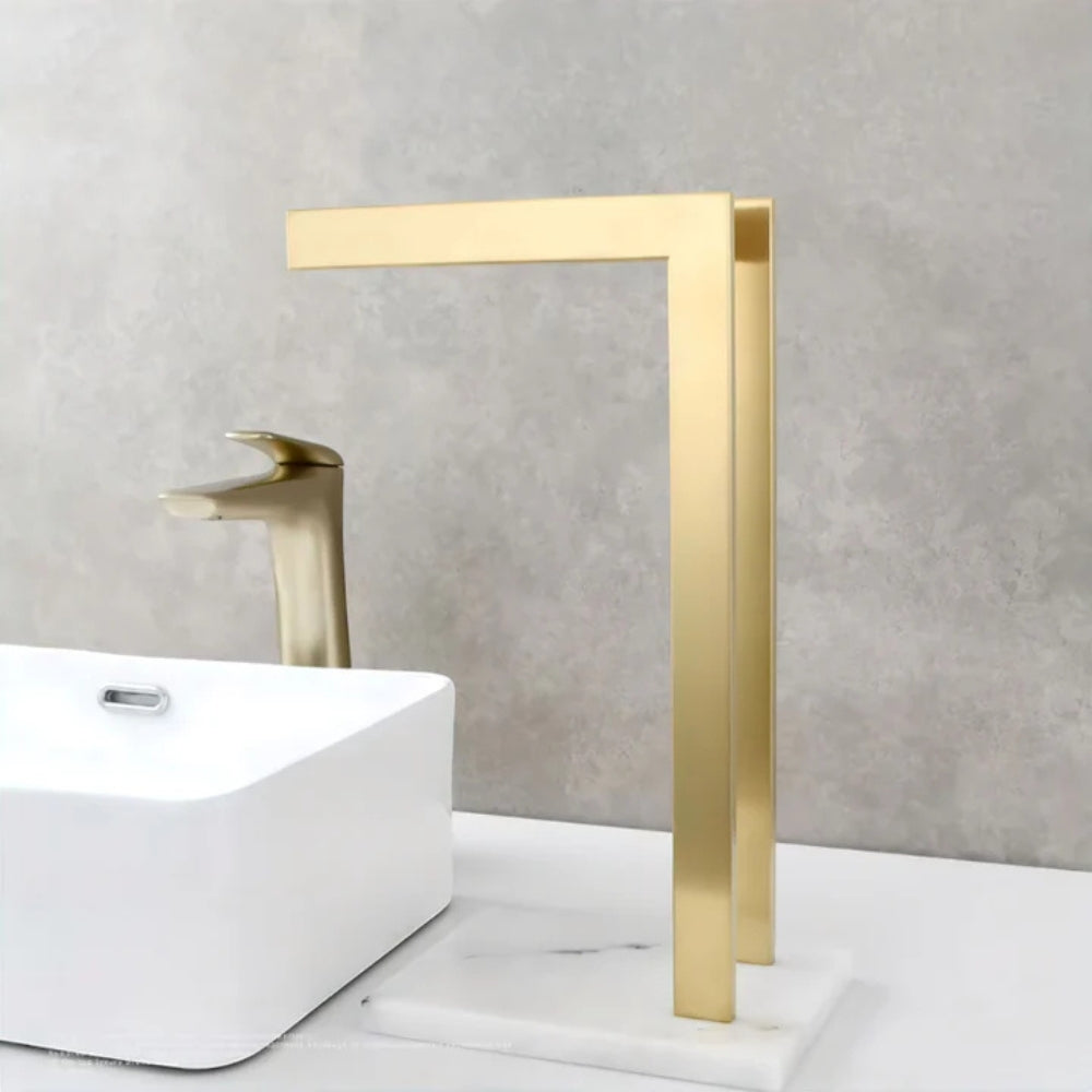 Minimalist Bathroom Vanity Double Towel Rack