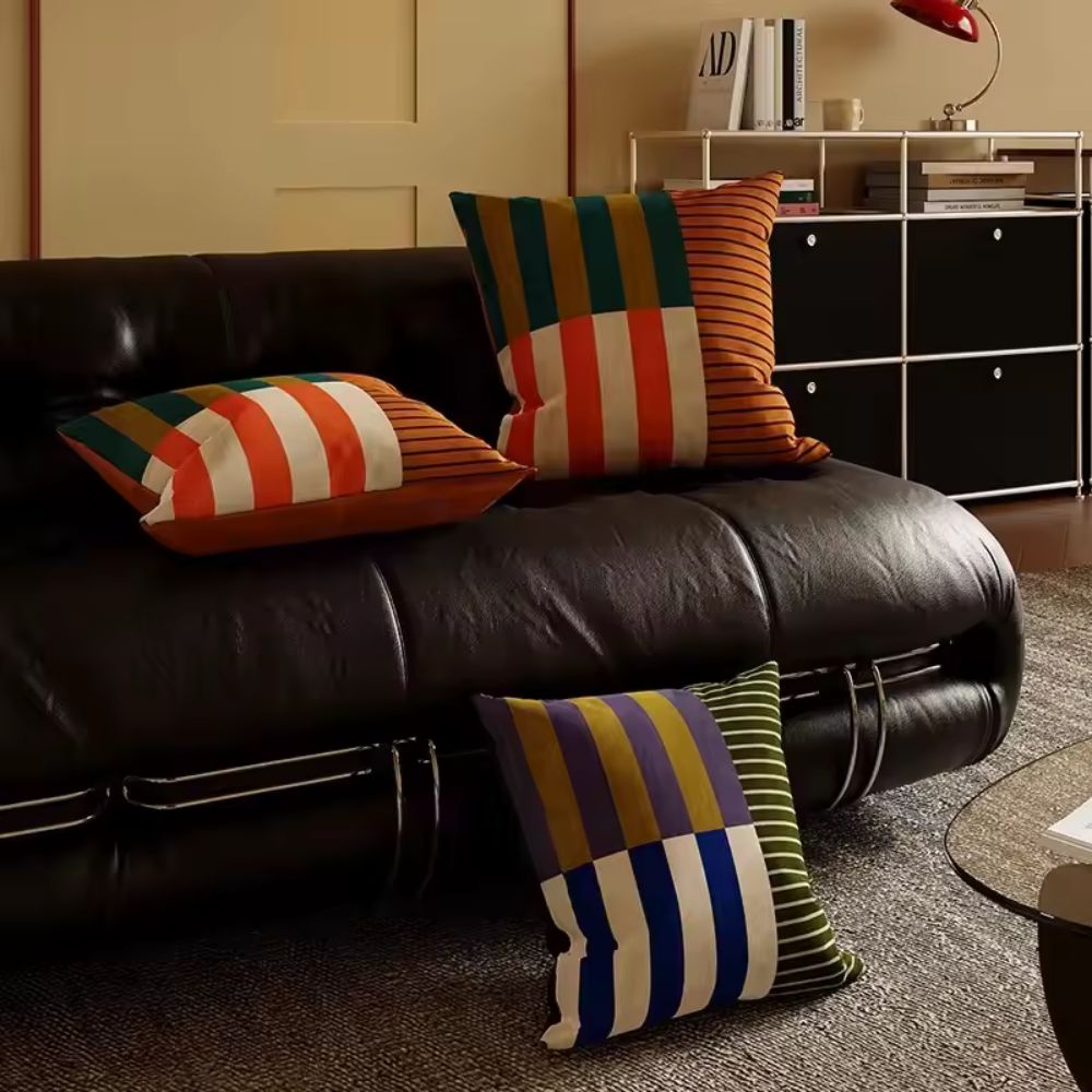 Mod Blocks Striped Cushion Cover