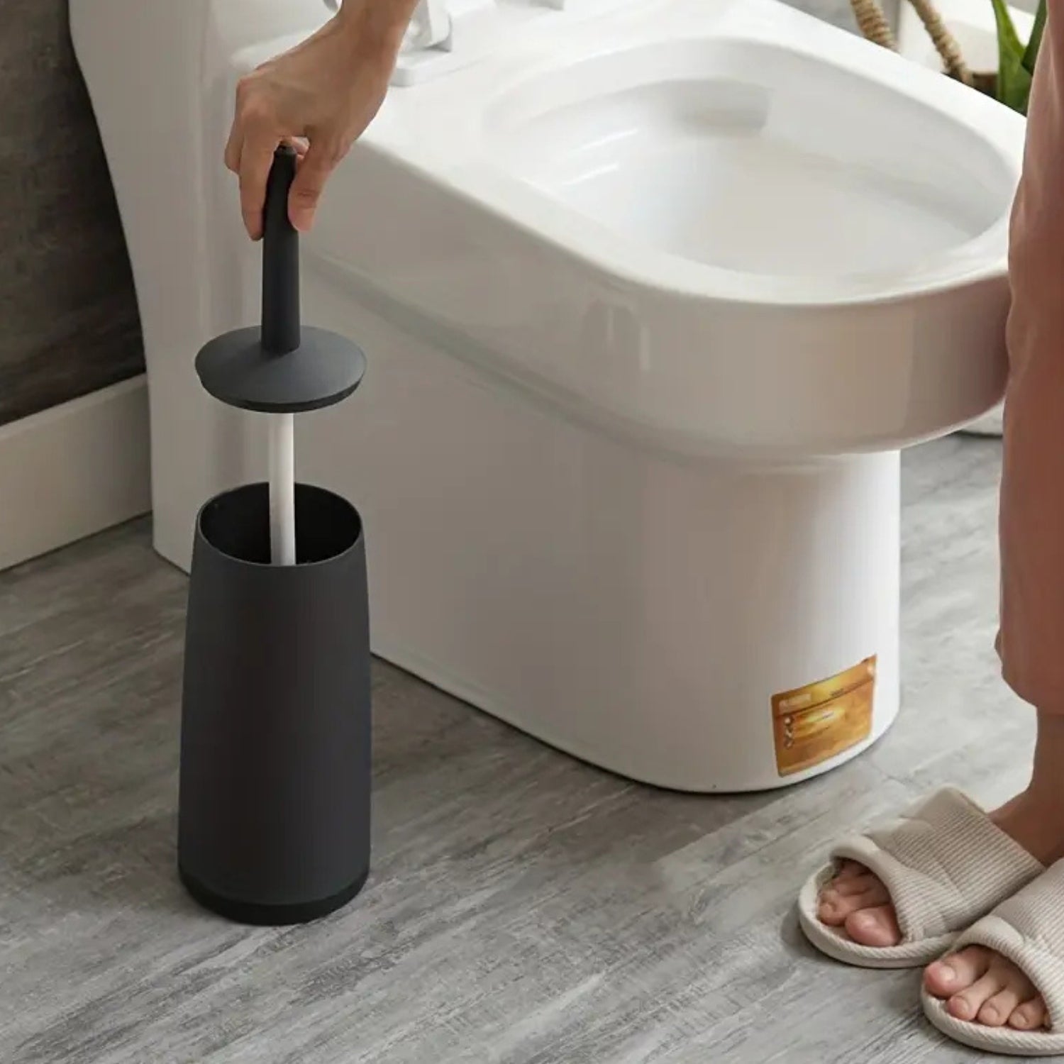 Modern Bathroom Toilet Brush Scrubber Cleaner