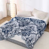 Multilayer Gauze Cotton Cooling Blanket with Tassels, Lightweight Summer Throw for Sofa and Outdoor Use