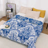 Multilayer Gauze Cotton Cooling Blanket with Tassels, Lightweight Summer Throw for Sofa and Outdoor Use