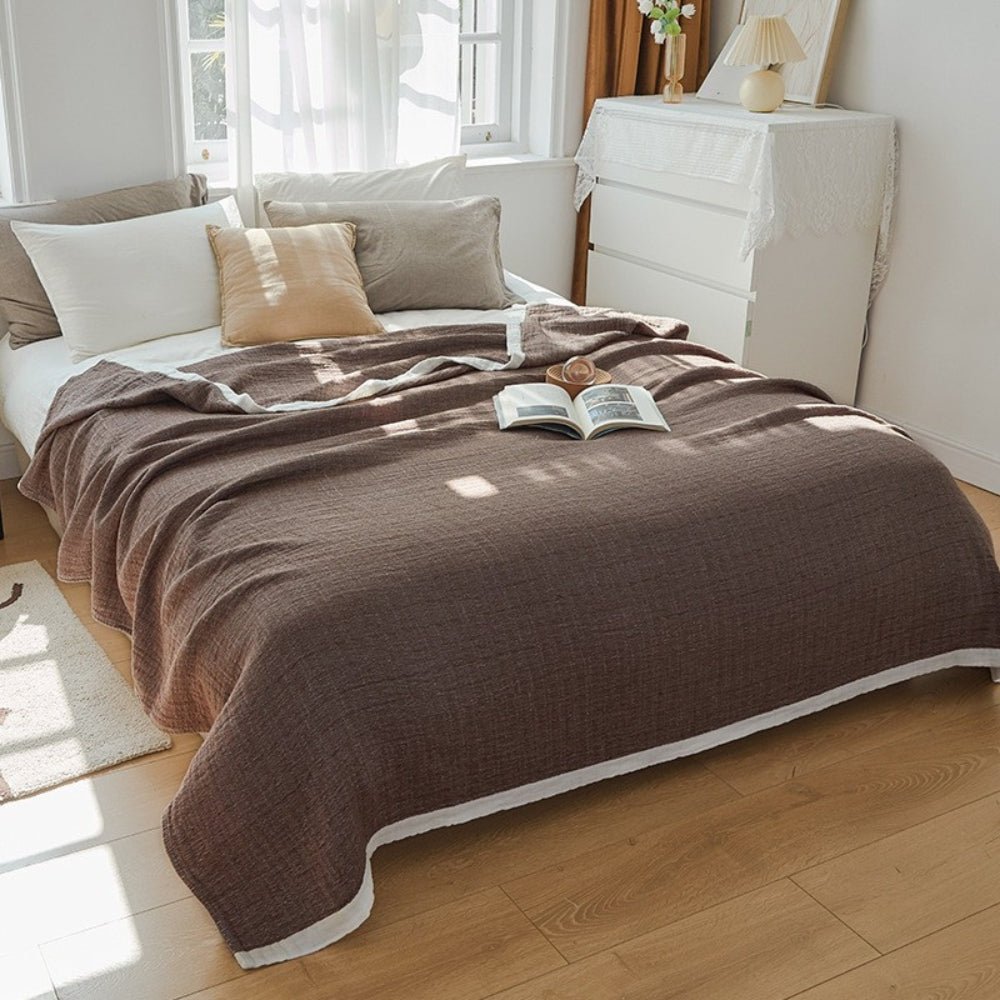 Muslin blanket – Six-layer cotton – Soft and breathable – Cozy throw for all seasons