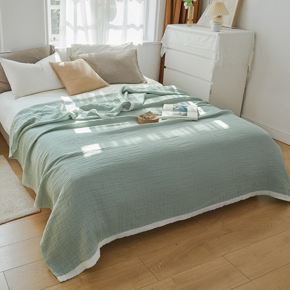 Muslin blanket – Six-layer cotton – Soft and breathable – Cozy throw for all seasons