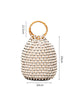 Handcrafted Wooden Bead Barrel Bag