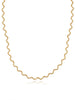 Textured Wave Chain Necklace