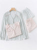 Petite Floral Satin Sleepwear Set