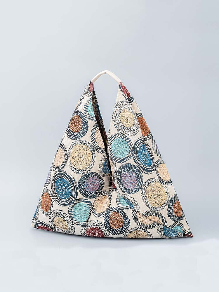 Canvas Triangle Bag - Printed