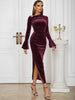 Asymmetric Neckline Fitted Dress