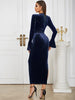 Asymmetric Neckline Fitted Dress