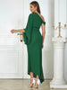 One Shoulder Draped Dress