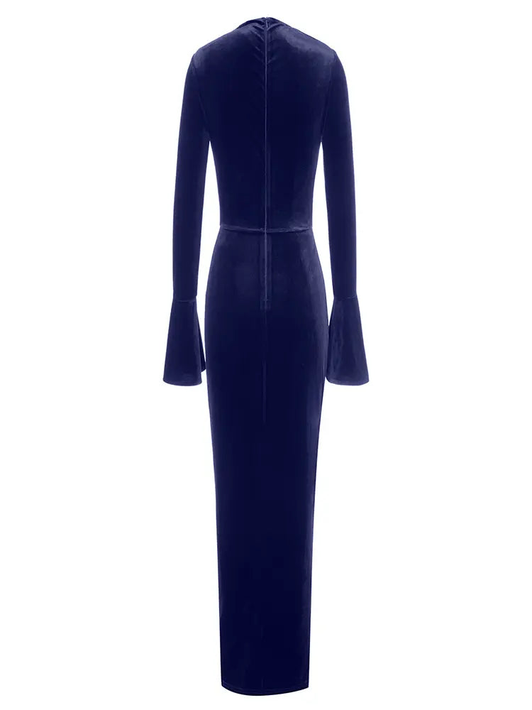 Asymmetric Neckline Fitted Dress