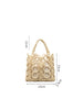 Handwoven Wooden Bead Tote Bag