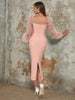 Retro Mesh Backless Dress