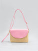 Detachable Shoulder Strap Grass Woven Clutch