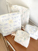 Seaside Blue Floral Makeup Bag