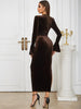 Asymmetric Neckline Fitted Dress