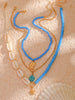 Bora Bora Shell Bead Multi-Layer Necklace Gold