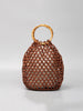 Handcrafted Wooden Bead Barrel Bag