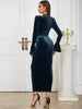 Asymmetric Neckline Fitted Dress