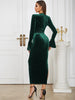 Asymmetric Neckline Fitted Dress