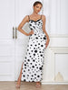 Sexy Polka Dot Maxi Dress